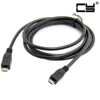 CYDZ Jimier Micro USB Male Micro USB Vyrų Įkroviklis Duomenų Kabelis S4 i9500 Note2 N7100 Mobiliojo Telefono ir Planšetinio kompiuterio 1m